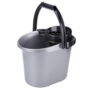 Wiadro z wyciskaczem PLATINUM 14l silver RAVI